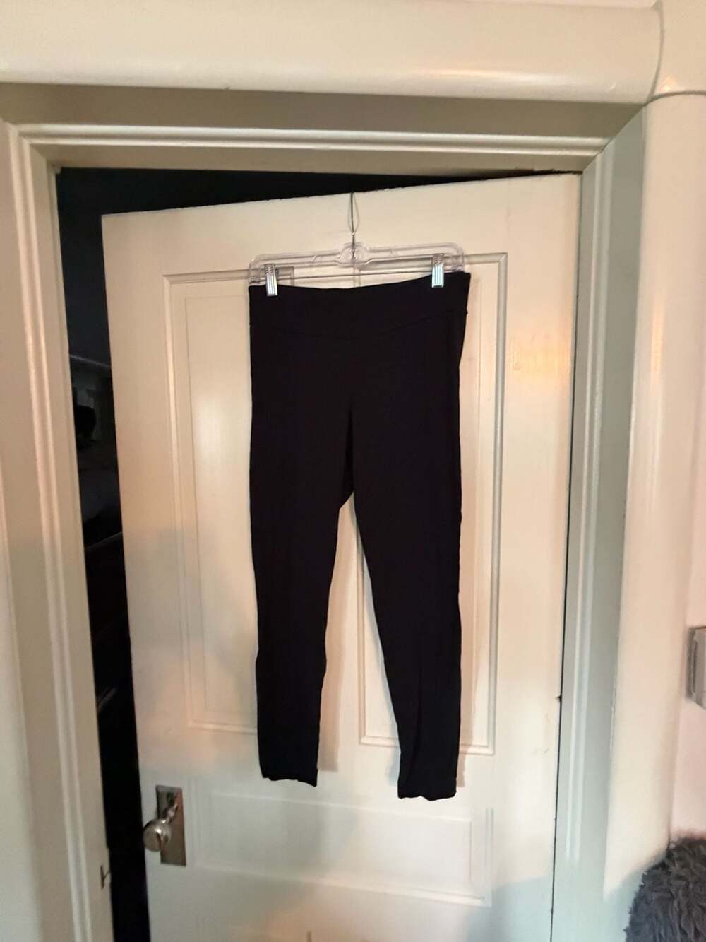 Time and Tru Leggings Size M (8-10) Black Cotton Spandex Pull-On